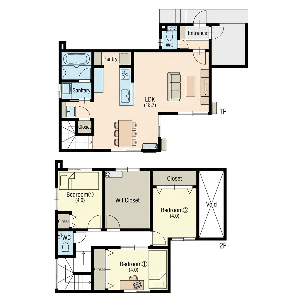 宮本慎吾様・和志様邸_間取り図