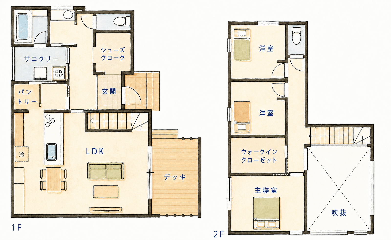 鹿児島市吉野町 モデルハウス 3LDK間取り図